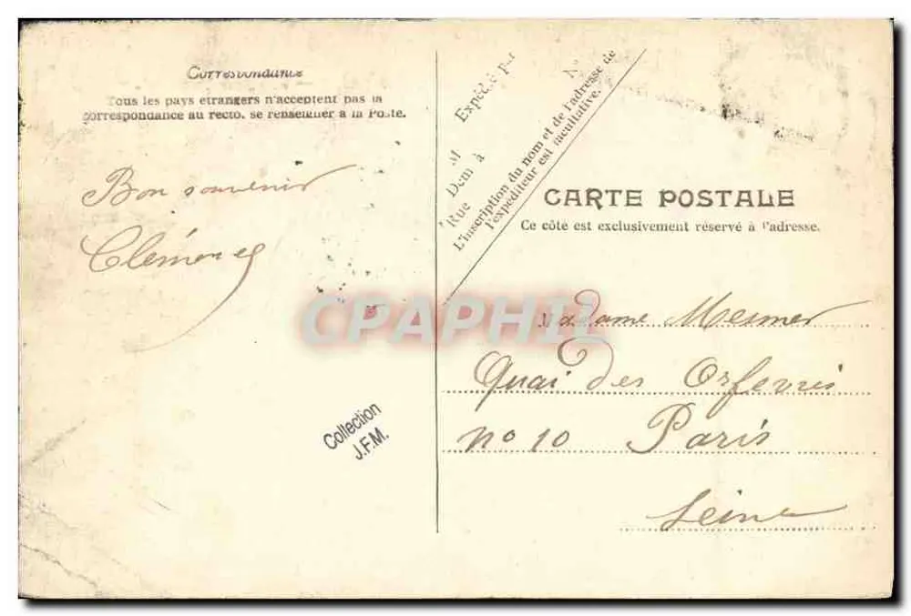 Französische Marine — « Le Jauréguiberry » — V.P. Paris Nr. 36 - Rückseite