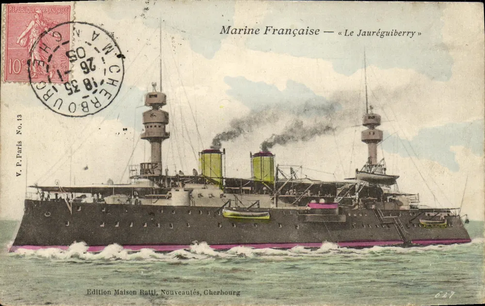 Französische Marine — « Le Jauréguiberry » — Maison Ratti Ausgabe, Neuerscheinungen, Cherbourg - Vorderseite