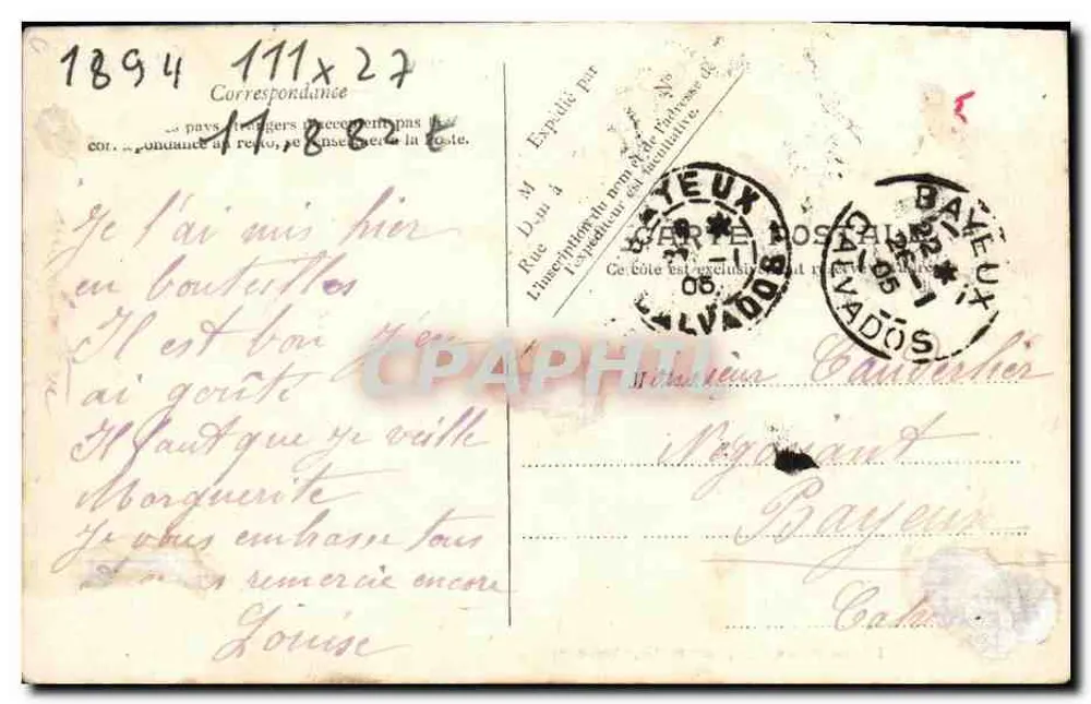Französische Marine — « Le Jauréguiberry » — Maison Ratti Ausgabe, Neuerscheinungen, Cherbourg - Rückseite