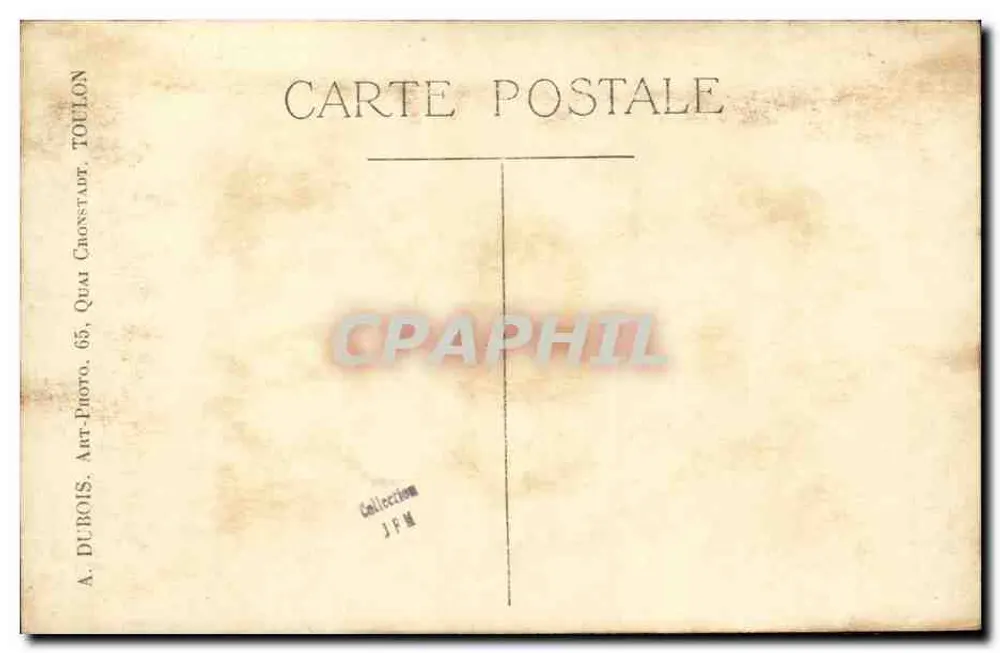 Cruzador Jean-Bart — Toulon — A. Dubois - Verso