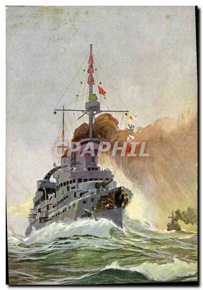 S.M.S. "Wilhelm II" — encouraçado alemão — Tuck's Post Card, série 9264 - Frente