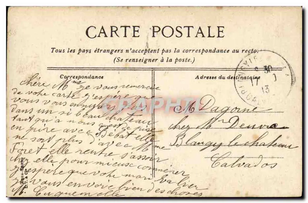 Le Kléber, Kreuzer der ersten Klasse — französische Marine — Verlag A.O. - Rückseite