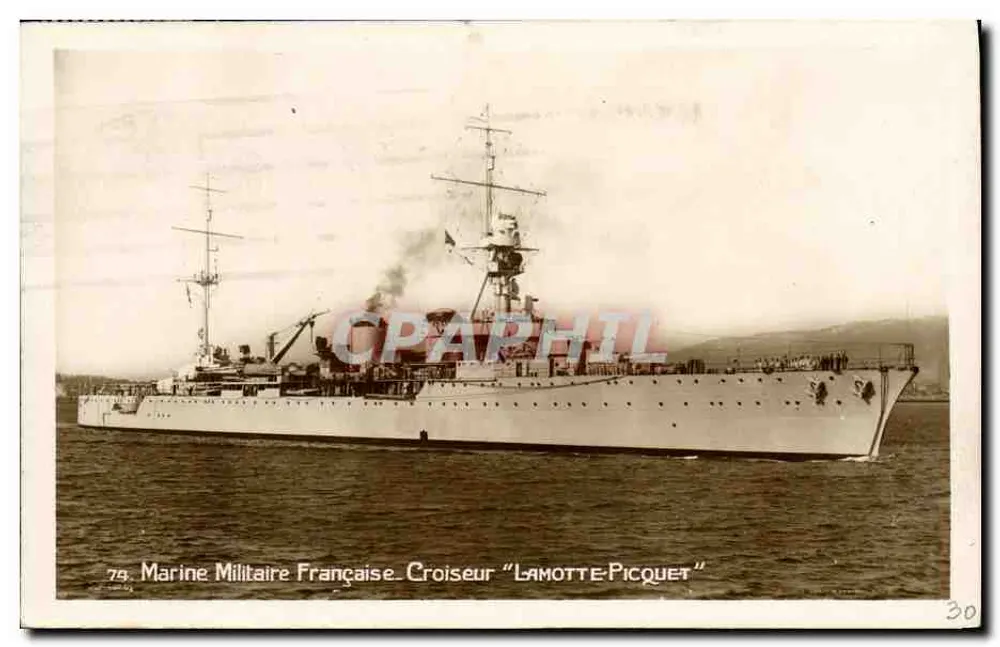 Kreuzer "Lamotte-Picquet" — Französische Marine — Edition Léon Baudry, Nr. 79 - Vorderseite