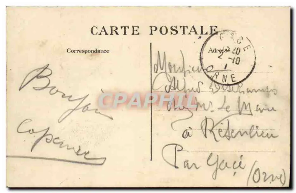 Explosion des Schlachtschiffes "Liberté" — Toulon, 25. September 1911 — F.F. Paris - Rückseite