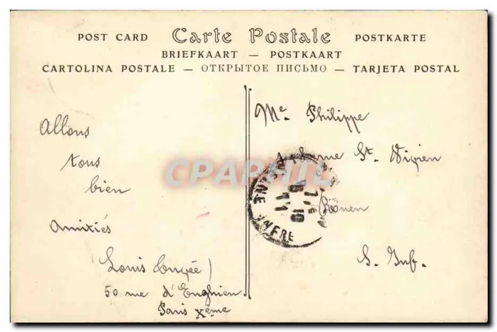 Katastrophe des Panzerschiffes La « Liberté » — 25. September 1911 — ND Phot. - Rückseite