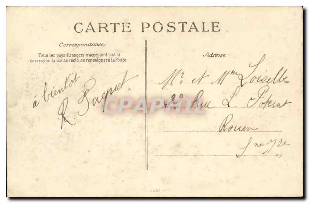 Katastrophe des "Liberté" — Hafen Toulon — Verlag B.D. Nr. 148 - Rückseite