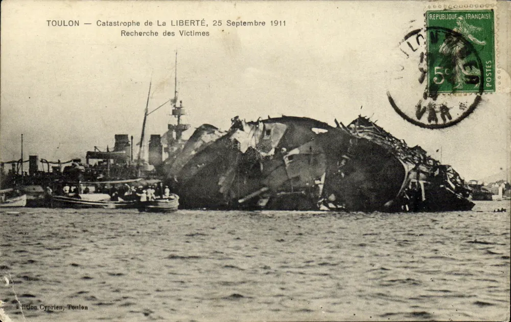 Toulon — Katastrophe der La Liberté, 25. September 1911 — Édition Cyprien, Toulon - Vorderseite