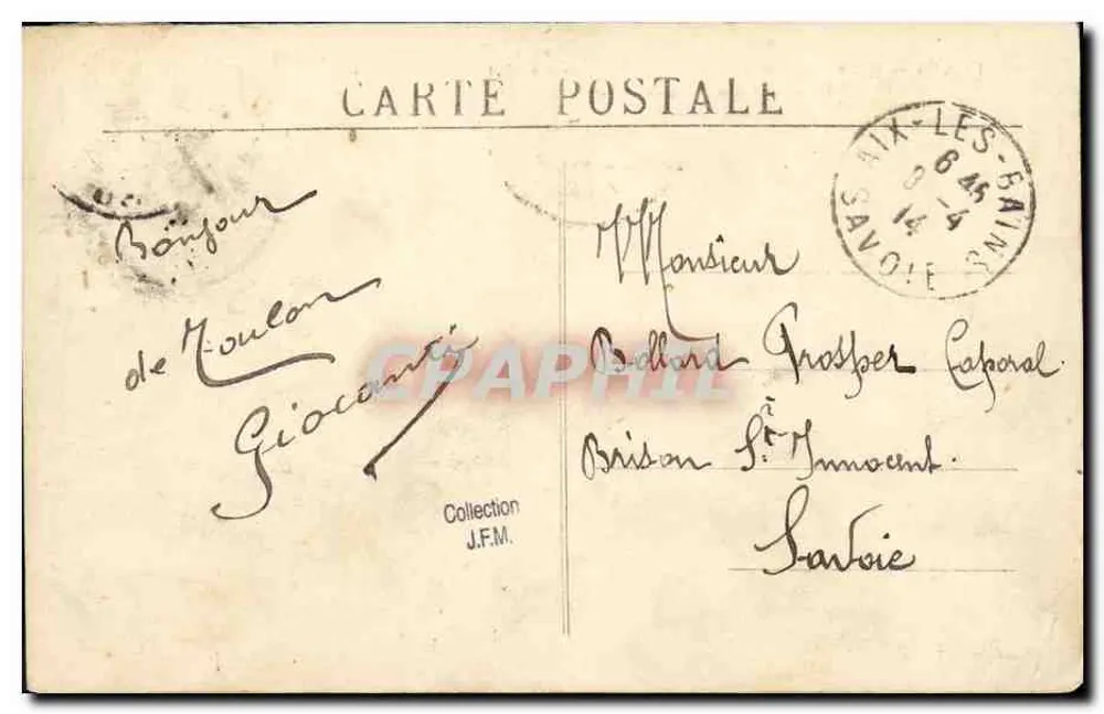 Toulon — Katastrophe der La Liberté, 25. September 1911 — Édition Cyprien, Toulon - Rückseite