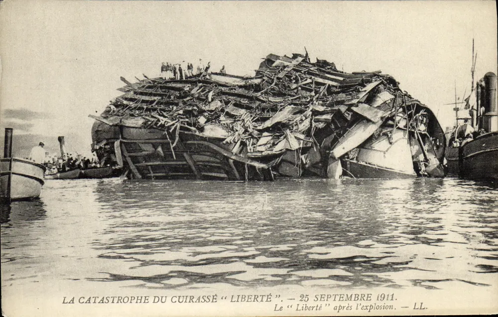 Der Untergang des Panzerschiffes "Liberté" — 25. September 1911 — LL. - Vorderseite