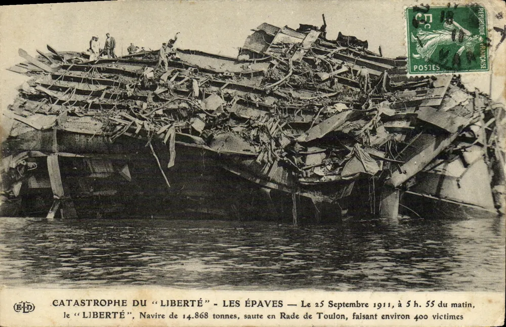 Katastrophe des "Liberté" — Die Wracks — Verleger ELD - Vorderseite