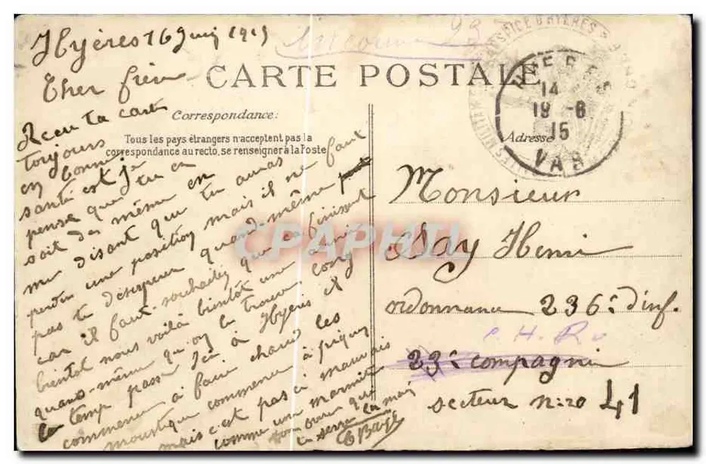 Katastrophe des "Liberté" — Die Wracks — Verlag E.D. — Seriennummer nicht sichtbar - Rückseite