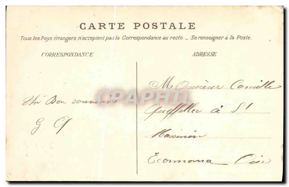 Le Formidable — Cruizer da Marinha Francesa — Edição Maison Bault, Chantilly - Verso