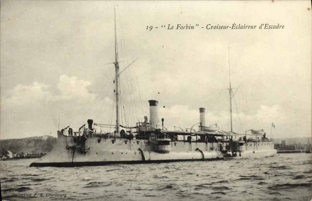 Le Forbin — Cruiser-Explorador de Escada — Coleção P. B. Cherbourg - Frente