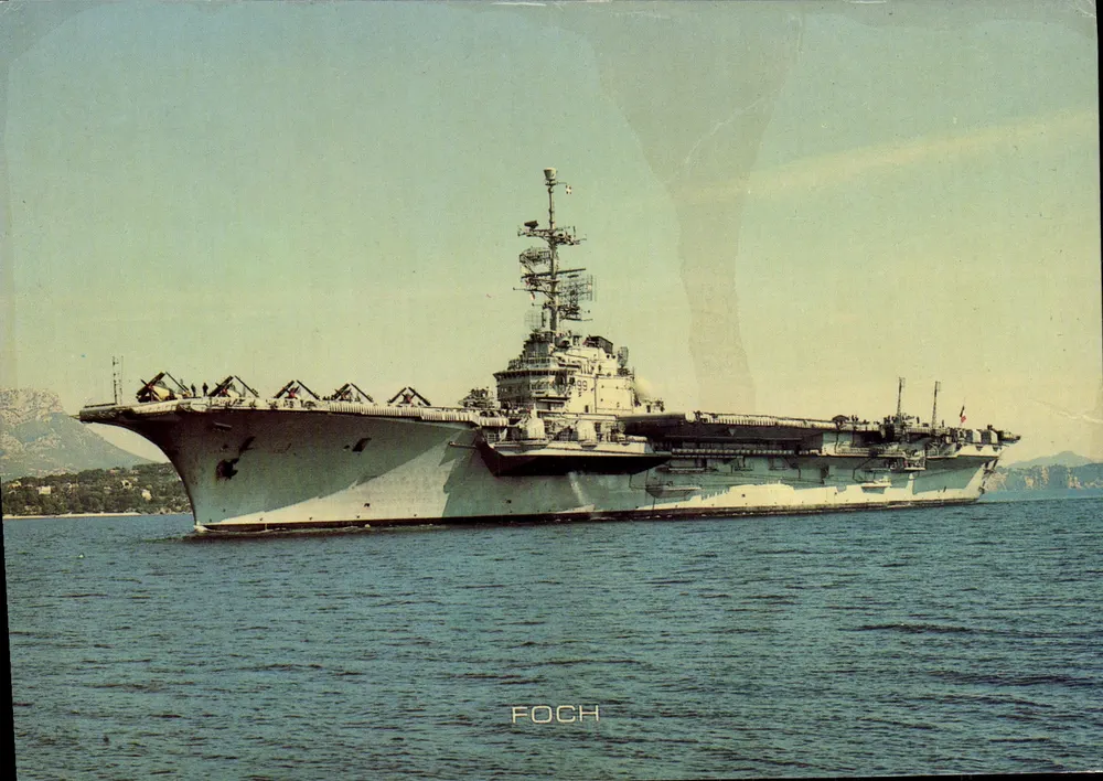 Porta-aviões FOCH — Marinha Nacional — Edições Menus BAR - Frente