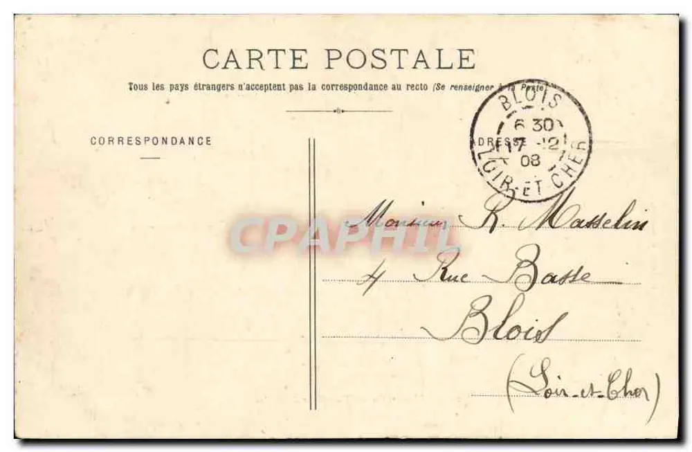 Fleurus - Contratorpedor van de Escadra — Collectie H. Laurent, Port-Louis - Achterkant