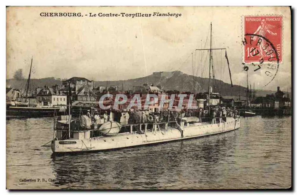 Cherbourg - Der Torpedoboot Flamberge — Sammlung P. B., Cherbourg - Vorderseite