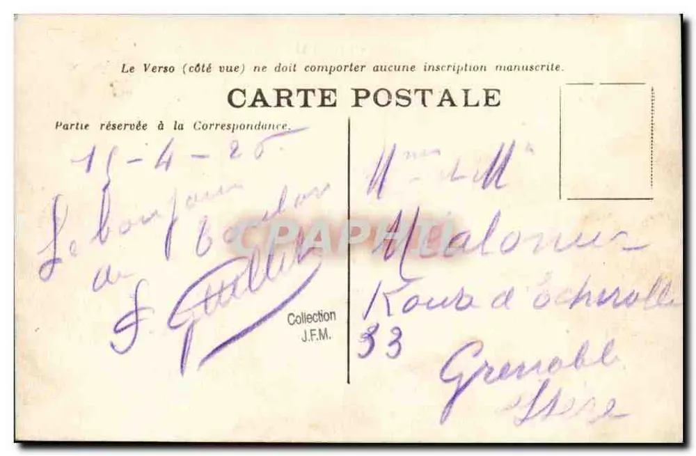 Lorraine — Turbinenkreuzer — Marine Militaire Française — Verlag nicht sichtbar, Seriennummer 702 - Rückseite