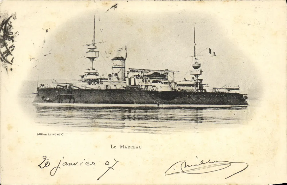 Le Marceau — Navio de guerra — Edição Levet et C - Frente