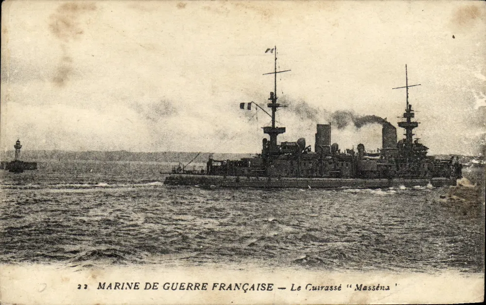 Marine de guerre française — Le cuirassé 'Masséna' — éditeur non visible - Vorderseite