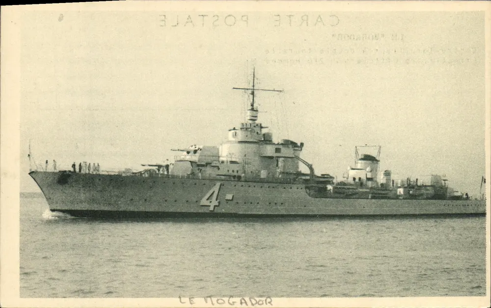 Le Mogador — Zwillings-Turm-Zerstörer — Ausgabe 'La Photo Industrielle et Maritime' - L.B. HAVER - Vorderseite