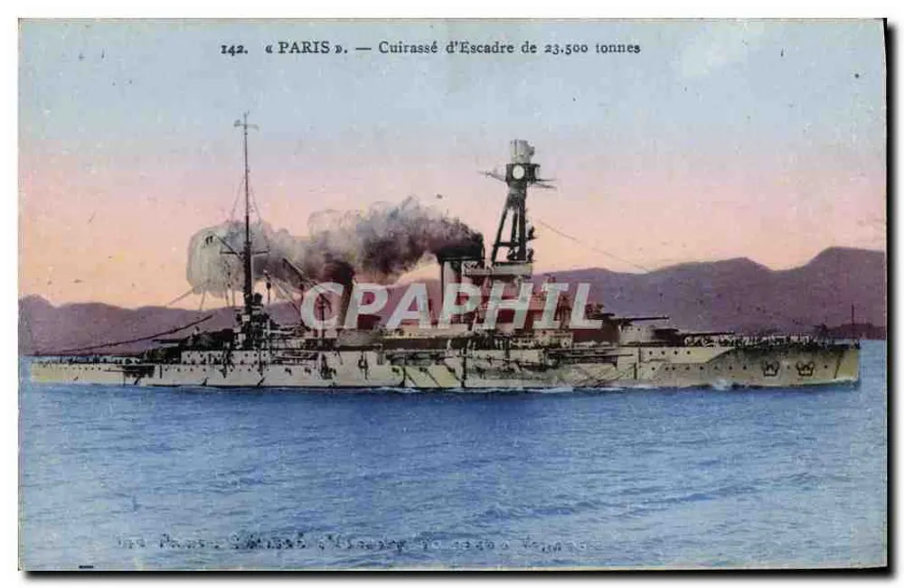 Le cuirassé Paris — Cuirassé d'Escadre de 23.500 tonnes — Édition Bouvet-Sourdeaulon - Frente