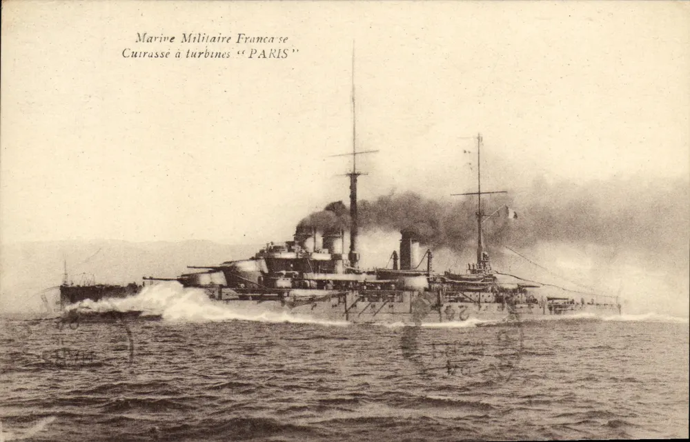 Turbine-Kreuzer "PARIS" — Französische Marine — Verlag nicht sichtbar - Vorderseite