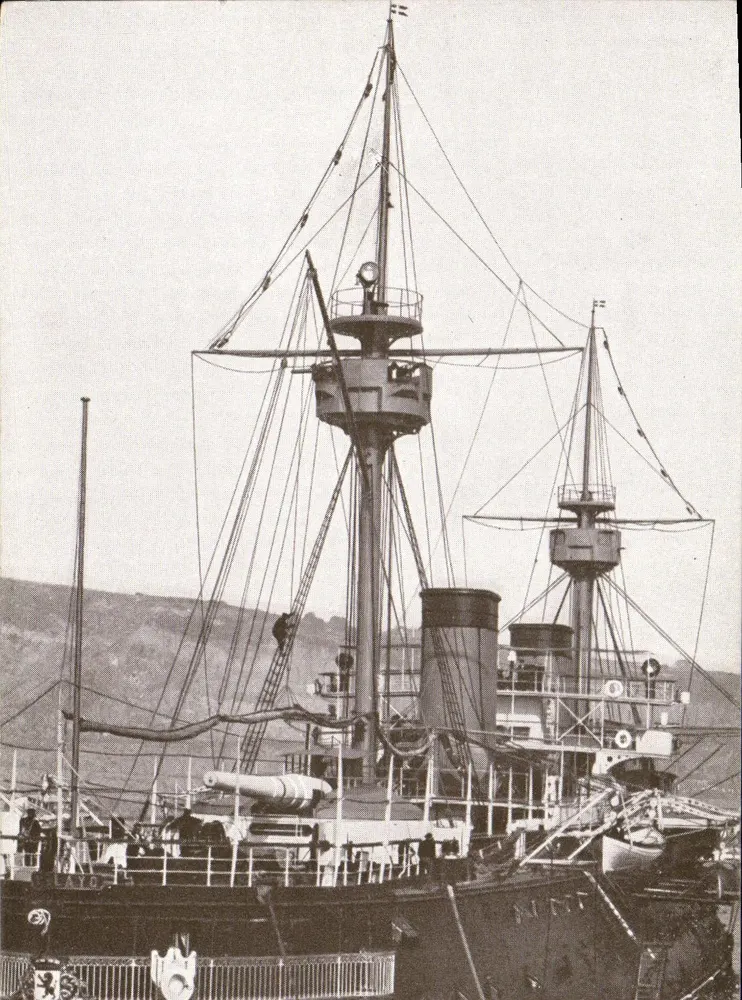Cruiser da classe « Pelayo » — Espanha — Propaganda Patriótica, Barcelona - Frente