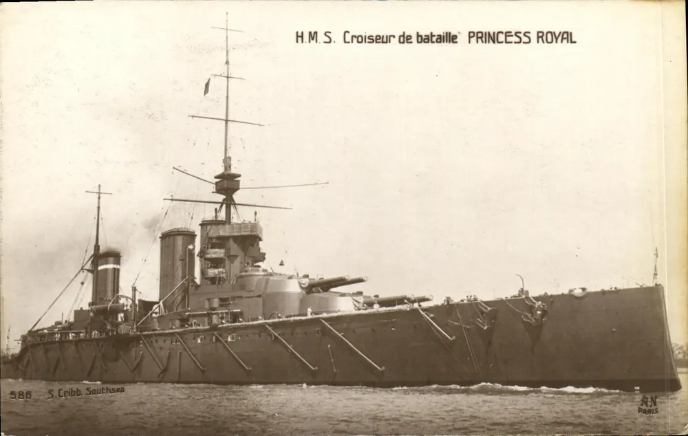 H.M.S. Schlachtkreuzer PRINCESS ROYAL — S. Cribb, Southsea — AN Paris - Vorderseite