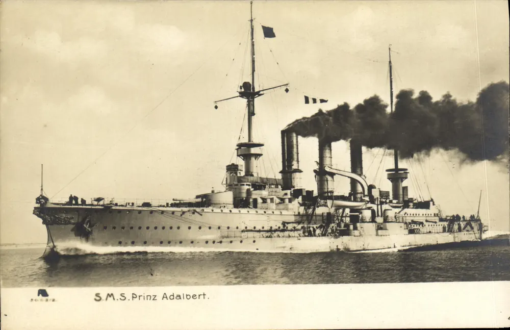 S.M.S. Prinz Adalbert — cruzador imperial — n° 50432 - Frente