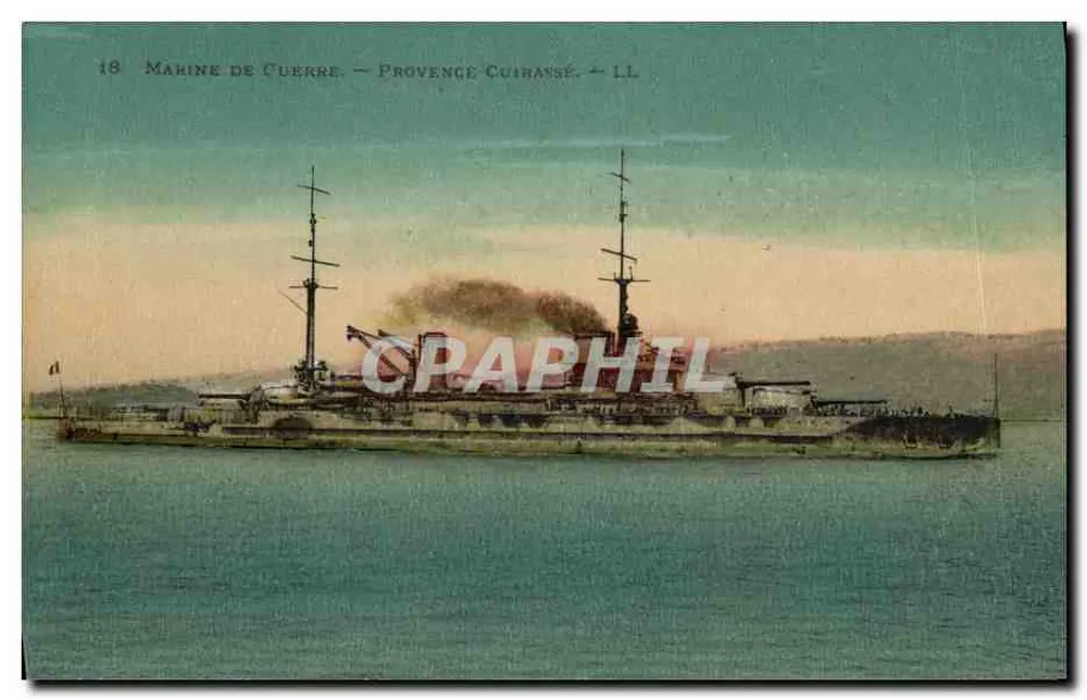 Provence — Schlachtschiff der Marine — Verlag Letellier, Nr. 18 - Vorderseite