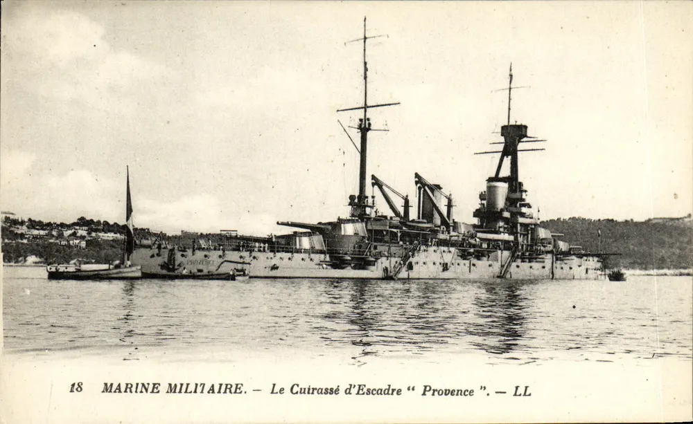 O Couraçado de Esquadra "Provence" — Marinha Militar — LL - Frente