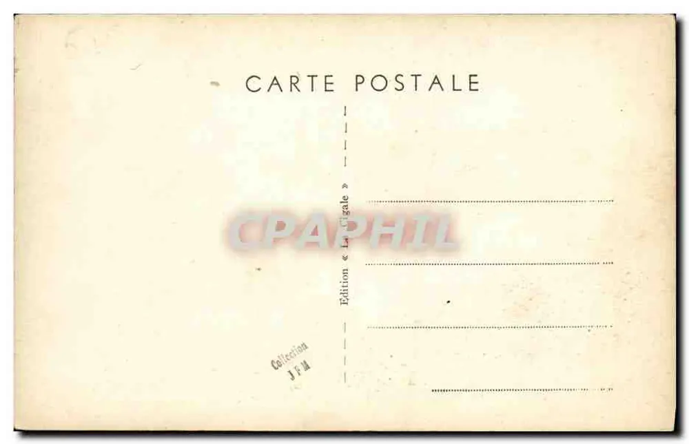 Cruzeiro « Provence » — navio de guerra — Edição « La Gigale » - Verso
