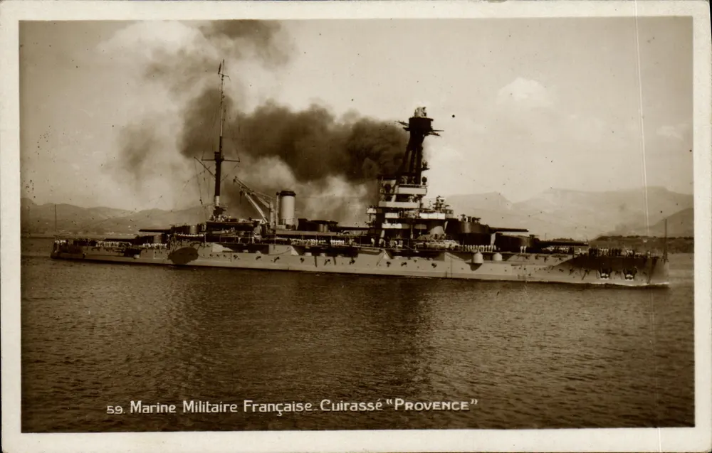 Cruzador "Provence" — Marinha Militar Francesa — série 59 - Frente