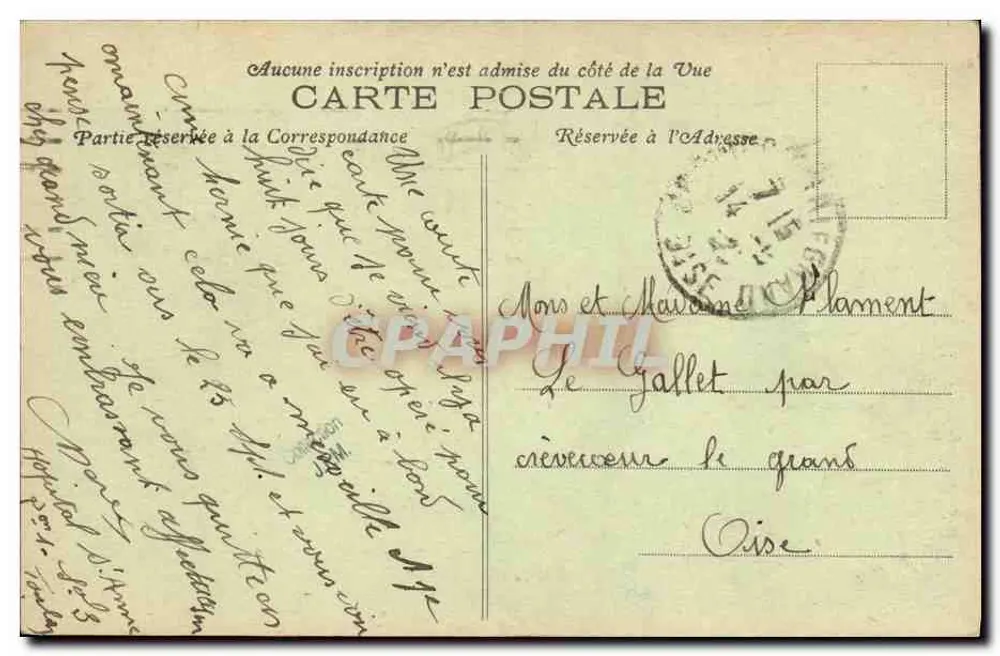 Cuirassado « PROVENCE » — Toulon — Edit. Díaz, Toulon, n°168 - Verso