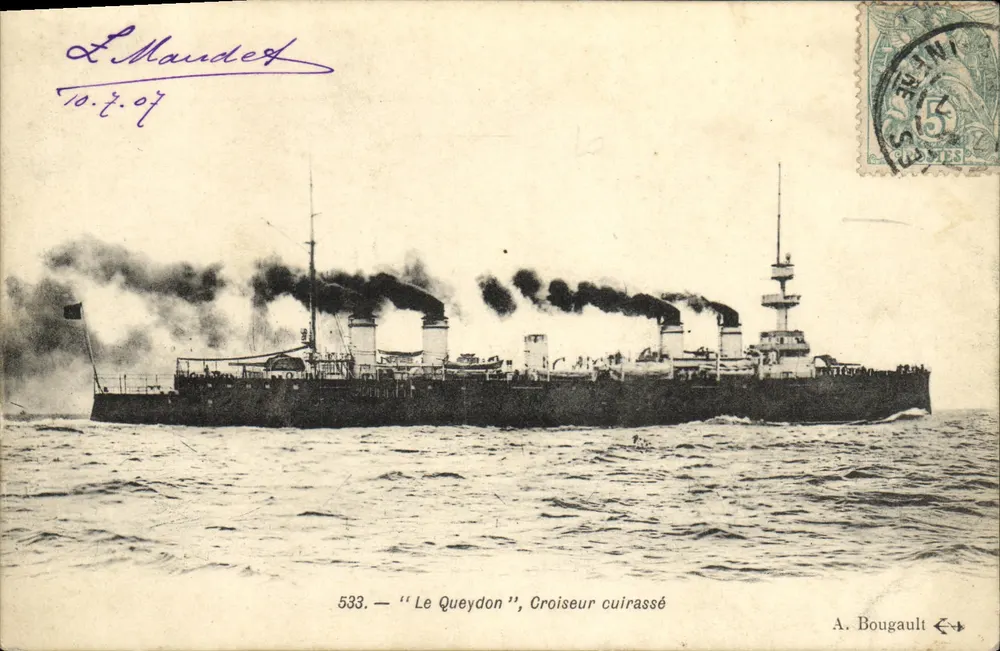 Le Queydon — Panzerkreuzer — A. Bougault, n° 533 - Vorderseite