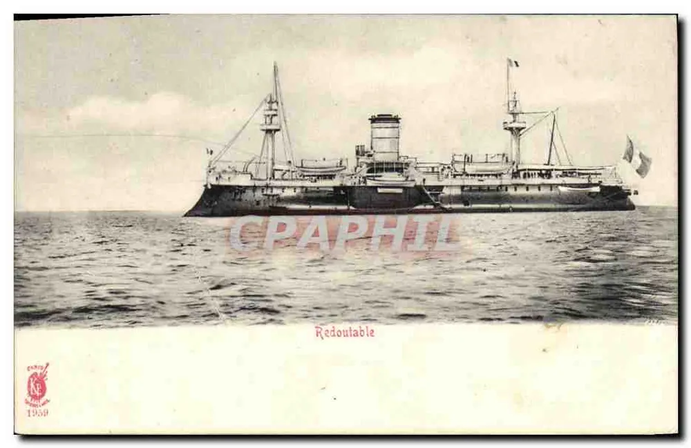 O cruzador Redoutable — França — Editor Paris 1909 - Frente