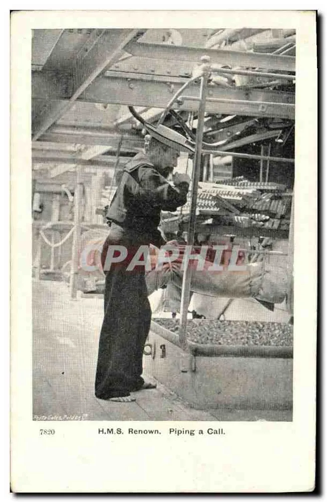 H.M.S. Renown — Piping a Call — Photo Gates, Paldes 7820 - Vorderseite