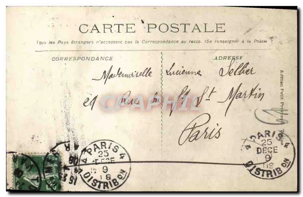 Kreuzer Panzerkreuzer République — Französische Marine — Edition Petite Primaire - Rückseite
