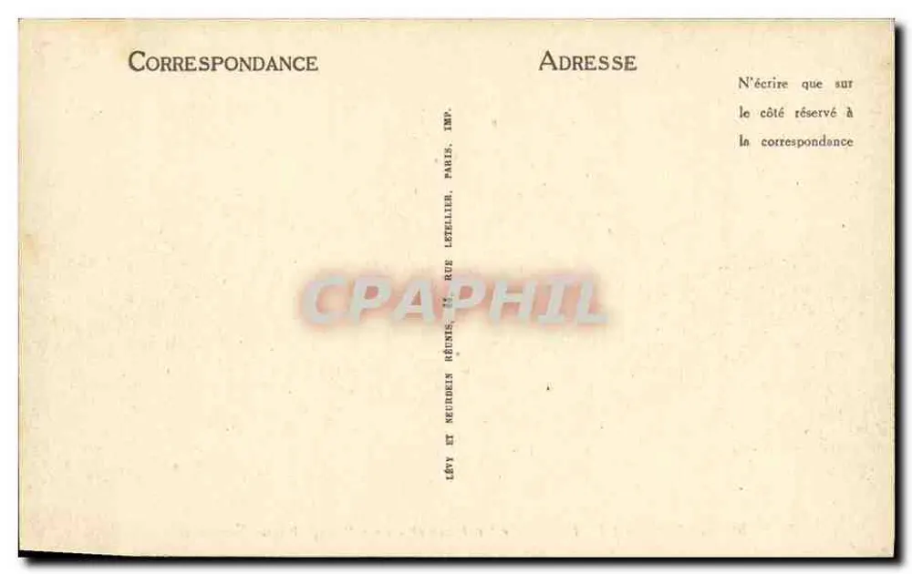 Marine der Armee — Der erste Klasse Kreuzer "République" — LL — Nr. 158 - Rückseite