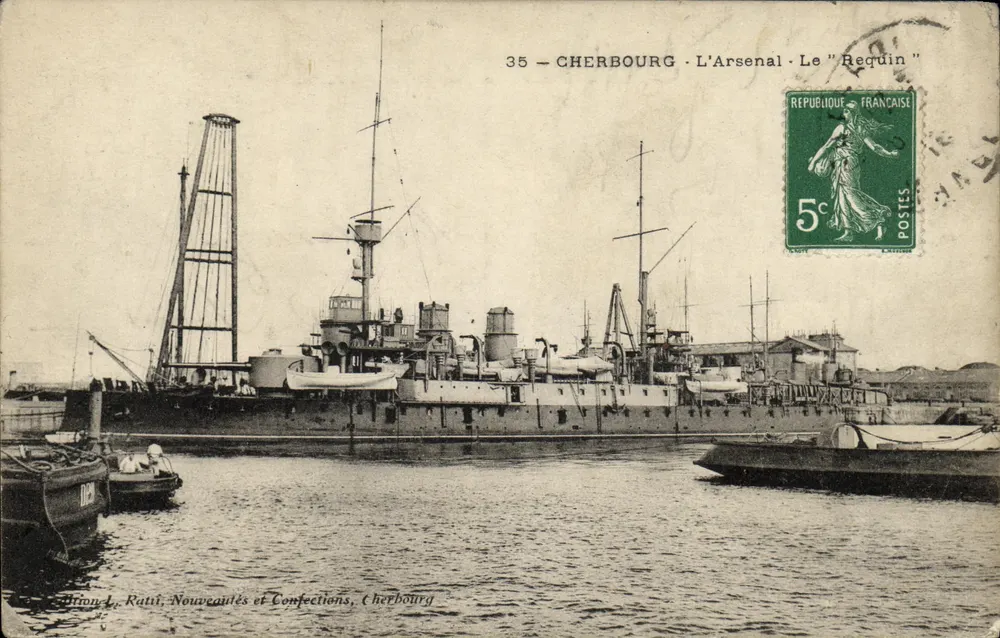 Cherbourg - Das Arsenal - Der "Requin" — Verlag Brion L. Ratil, Nr. 35 - Vorderseite