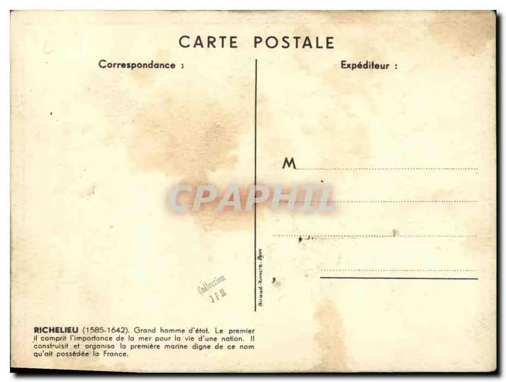 Richelieu — Schlachtschiff von 35.000 Tonnen — Paul Igert - Rückseite