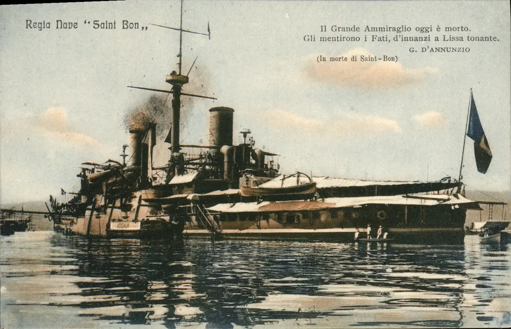 Regia Nave "Saint Bon" — Navio de guerra italiano — editor SGA n°920 - Frente
