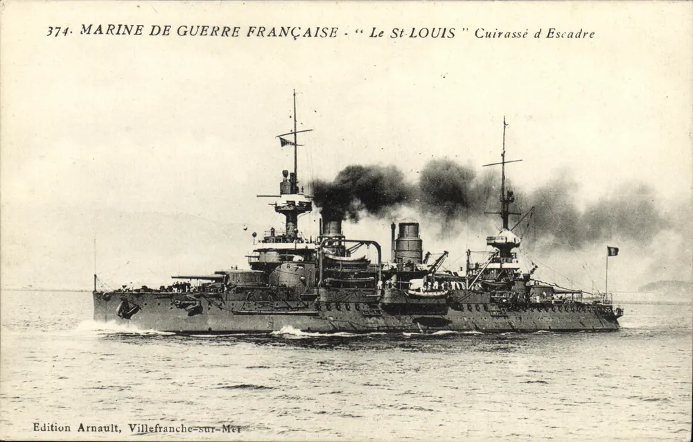 Marine de France - "Le St-Louis" Schlachtkreuzer — Edition Arnault, Villefranche-sur-Mer - Vorderseite