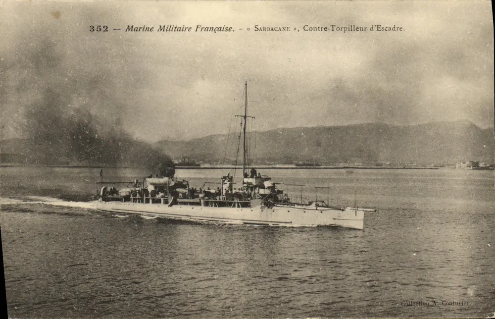 Sarbacane — Flottentorpedoboot — Sammlung A. Goututier - Vorderseite