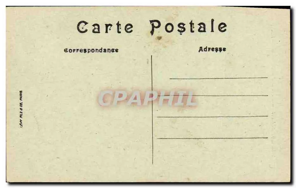 Sidi Abdallah — Schlachtschiff im Bassin — LL. — Édition LL. Fils & Cie, Paris - Rückseite