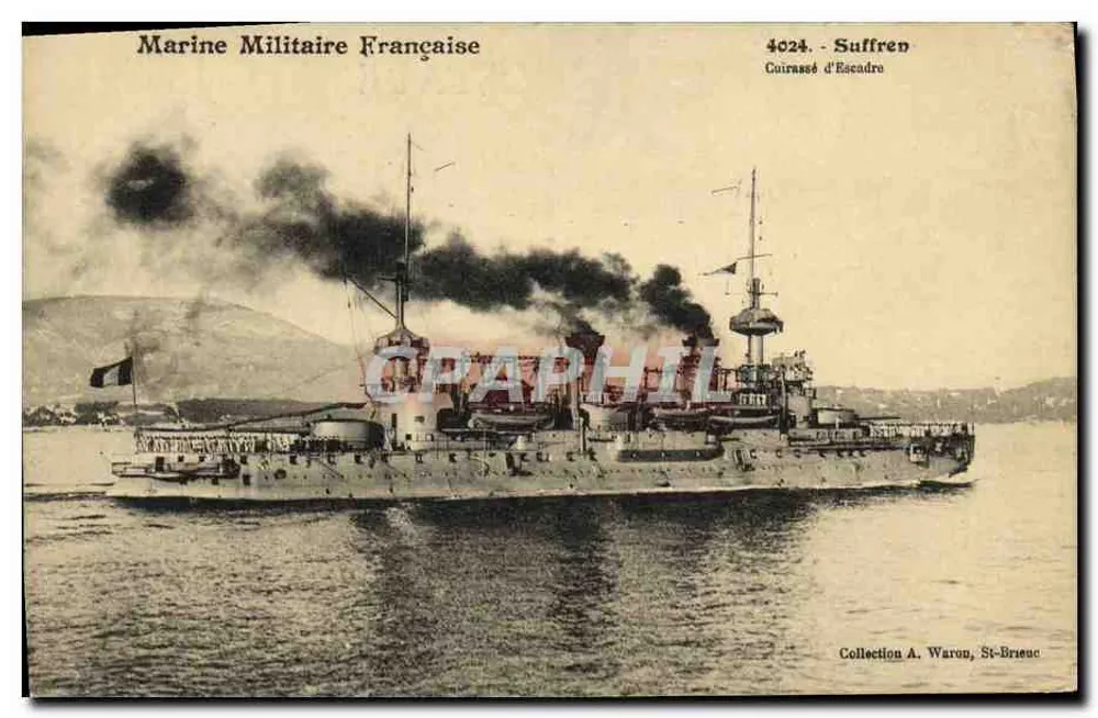 Kreuzer Suffren — Marine der Französischen Armee — Collection A. Waron, St-Brieuc - Vorderseite