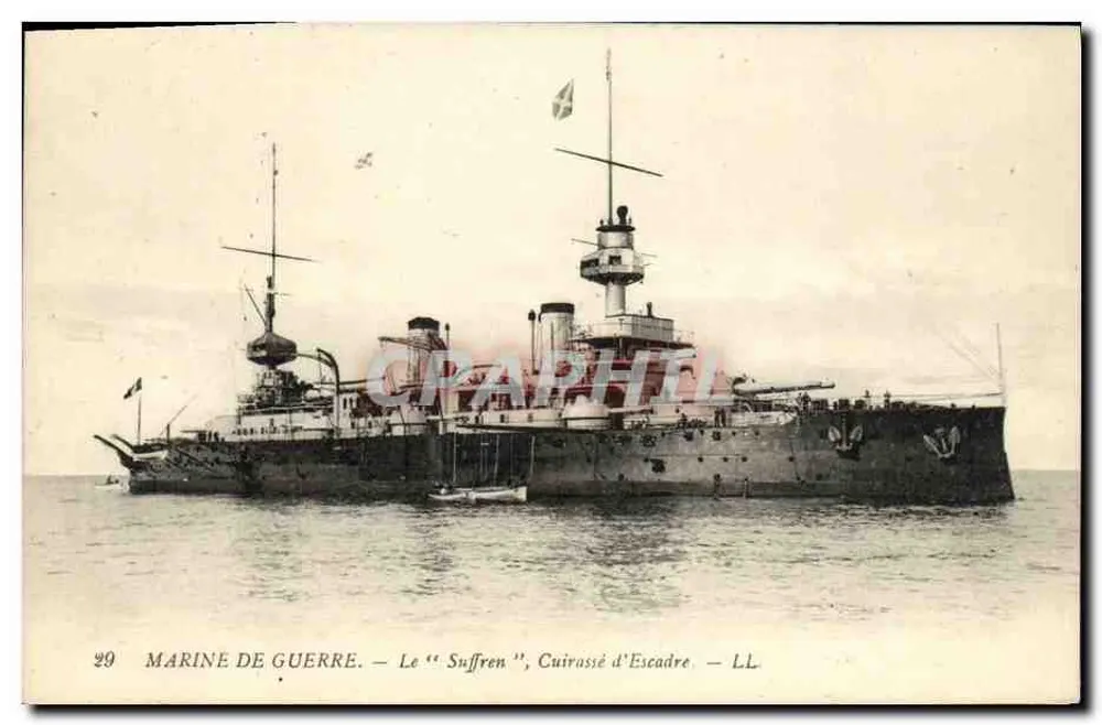 Marinha de guerra — O "Suffren", encouraçado de esquadra — LL - Frente