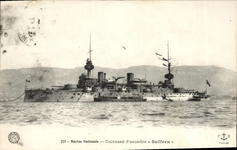 Kreuzer « Suffren » — Marine Nationale — Verlag P. B. TOULON, n° 215 - Vorderseite
