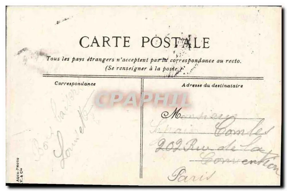 Le Suffren — Schlachtschiff der ersten Klasse — Französische Marine — Verlag L.V. & Cie - Rückseite