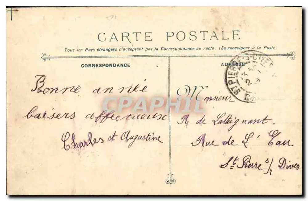Der Schlachtkreuzer SUFFREN — Französische Marine, 1917 — Sammlung P. B. Cherbourg - Rückseite
